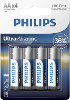 Philips Batterijen Ultra Alkaline Lr6 Aa 4 Stuks