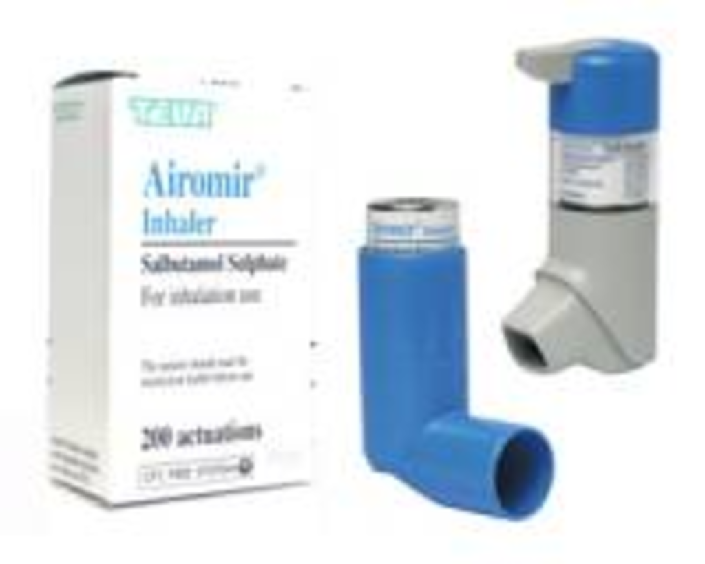 salbutamol inhalator gebruik