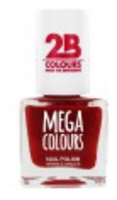 2b Nagellak Mega Colours 626 Deep Red Pearly