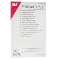 3m Medipore + Pad Adhesief Wondverband 10 X 15cm 3569e 25 Stuks