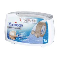 3m Micropore Surgical Tape Dispenser Huidskleur 1,25cm X 9,1m 1533p 0d 1 Pleister