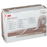 3m Micropore Surgical Tape Huidskleur 1.25cm X 9.15m 1533 0 24 Pleisters