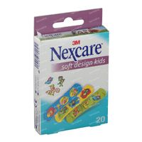 3m Nexcare Soft Strips 3 Maten Assortiment Design Kids N0920nlw 20 Stuks