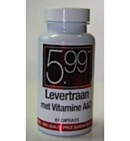 5.99 Levertraan Vitamine A & D 61cap