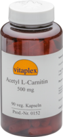 Acetyl L Carnitin 500 Mg (90 Vegetarische Capsules)   Vitaplex