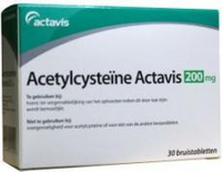 Actavis Acetylcysteine 200mg Actav Uad 30brt 30brt