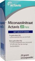 Actavis Miconazolnitraat Poeder 20 Mg 20g