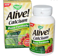 Alive! Calcium Botten Formule (120 Tabletten)   Nature's Way