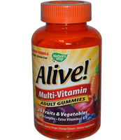 Alive! Multi Vitamine Voor Volwassenen, Fruit Smaak (90 Gummies)   Nature's Way