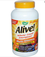 Alive! Whole Food Energizer Multivitamine Zonder Toegevoegd Ijzer   Nature's Way (180 Tabletten)