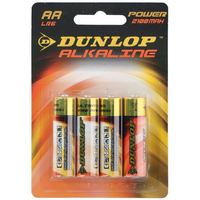 Alkaline Batterijen Lr6 Aa Dunlop 4 Stuks