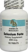 American Biologics Voedingssupplementen Selenium Forte 90 Tabletten