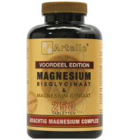 Artelle Magnesium Bisglycinaat & Citraat (250tb)