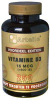 Artelle Vitamine D3 15mcg Softgels 250st