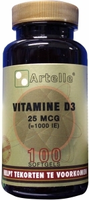 Artelle Vitamine D3 25 Mcg (100sft)