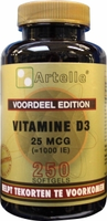 Artelle Vitamine D3 25 Mcg (250sft)