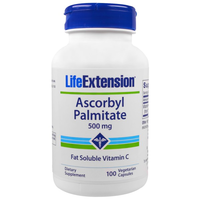 Ascorbyl Palmitate 500 Mg (100 Veggie Capsules)   Life Extension