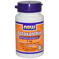 Astaxanthin 4 Mg (60 Veggie Softgels)   Now Foods