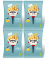 Bazqet Popcorn Cheese & Sea Salt 4 Pack