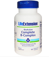 Bio Actief Compleet B Complex (60 Vegetarische Capsules)   Life Extension