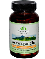Biologische Ashwagandha, 400 Mg (90 Veggie Caps)   Organic India