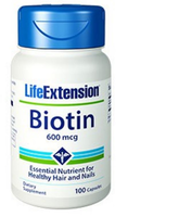 Biotine 600 Mcg  100 Capsules   Life Extension