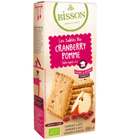 Bisson Biscuits Crunchy Cranberry/appel (125g)