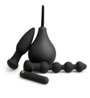 Black Velvets Buttplug Set Inclusief Anaal Douche (1st)