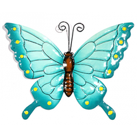 Blauwe Decoratie Vlinder 22 Cm