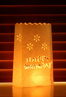 Candle Bags Met Happy Birthday Sjabloon