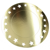 Feestartikelen Placemats Metallic Goud 6 Stuks