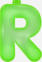 Groene Letter R Opblaasbaar