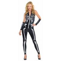 Halloween   Skelet Kostuum Voor Dames