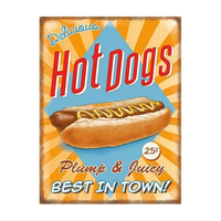 Metalen Platen Hot Dogs