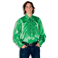 Overhemd Groen Met Rouches Heren