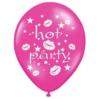 Roze Hot Party Ballonnen 6x