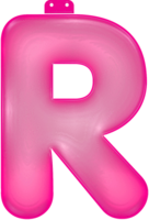 Roze Letter R Opblaasbaar