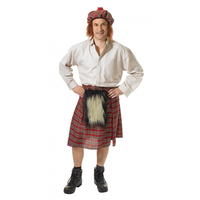 Schotse Kilt Met Hoed Voor Heren