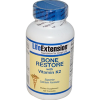 Bone Restore With Vitamin K2 (120 Capsules)   Life Extension
