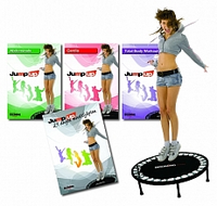 Booming Fitness Jump Up Dvd Pakket Plus Trampoline Beschadigde Verpakking Set