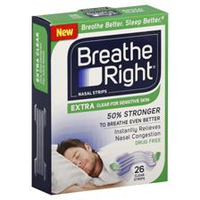 Breathe Right Extra Clear For Sensitive Skin   26 Stuks