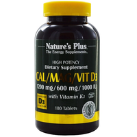 Cal/mag/vit D3 With Vitamin K2 (180 Tablets)   Nature's Plus