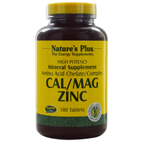 Cal/mag Zinc (180 Tablets)   Nature's Plus