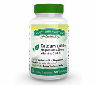 Calcium 1000 Mg And Magnesium 400 Mg With 100iu D3 & K (360 Softgels)   Health Thru Nutrition