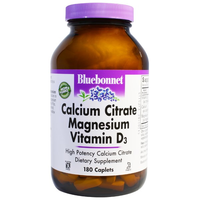 Calcium Citrate Magnesium Vitamin D3 (180 Caplet)   Bluebonnet Nutrition