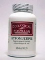 Cardiovascular Research Hypomultiple   Vitaminen/mineralen Formule Zonder Koper/ijzer 120cp