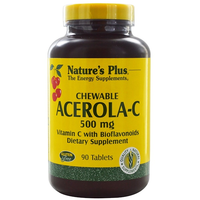 Chewable Acerola C Vitamin C With Bioflavonoids 500 Mg (90 Tablets)   Nature's Plus