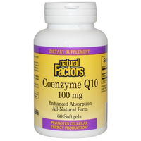 Coenzyme Q10  100 Mg (60 Softgels)   Natural Factors