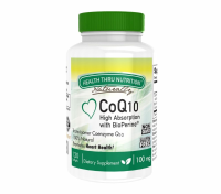 Coq 10 (w/ Bioperine®) 100 Mg (non Gmo) (120 Softgels)   Health Thru Nutrition