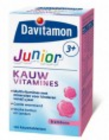 Davitamon Junior 3+ Kauwtabletten   Framboos 120 Stuks